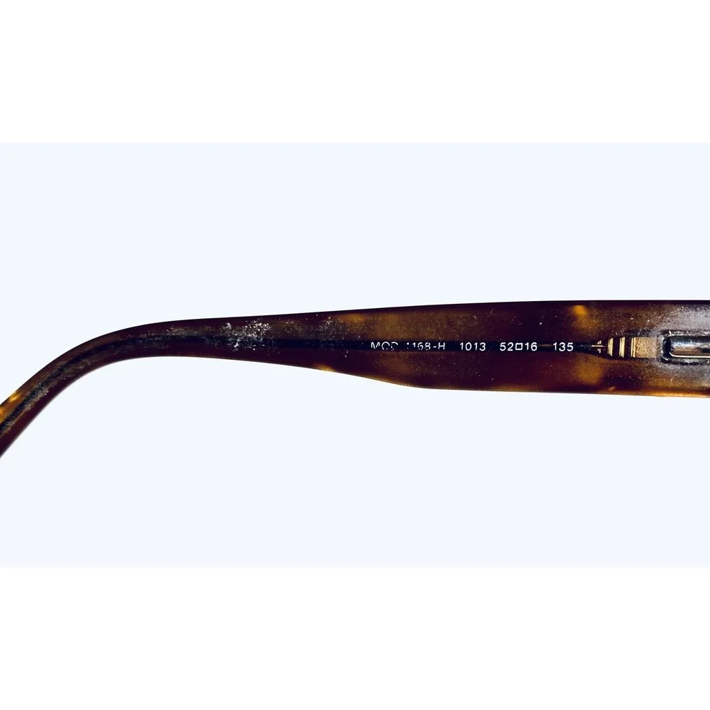 Versace Copper Metal Rectangular Glasses W Brown Temples Italy MOD1168 52 16 135